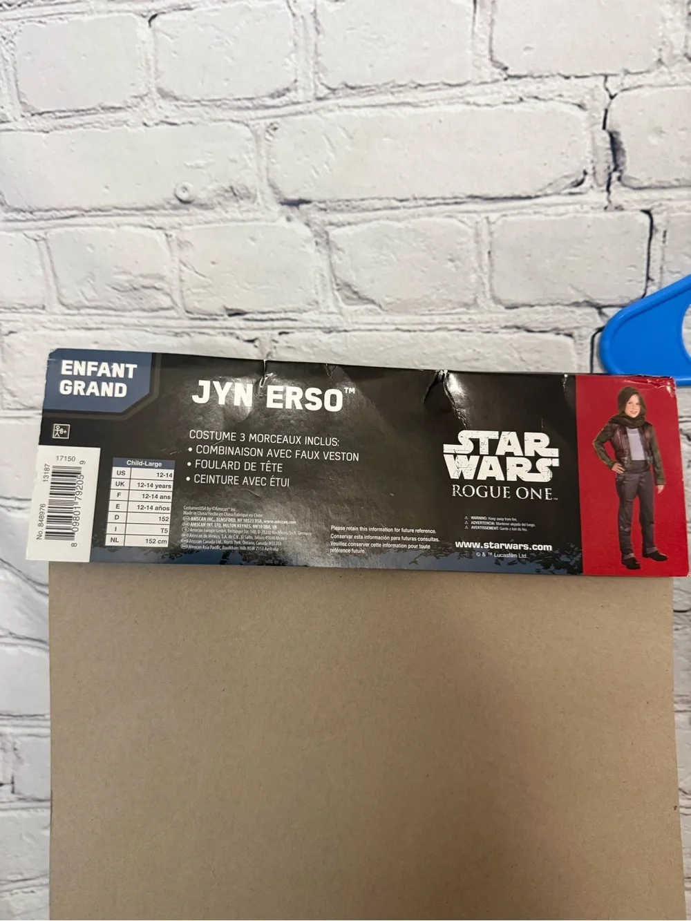Star Wars Jyn Erso Kids Costume - Green/Brown new Halloween girls large 12-14